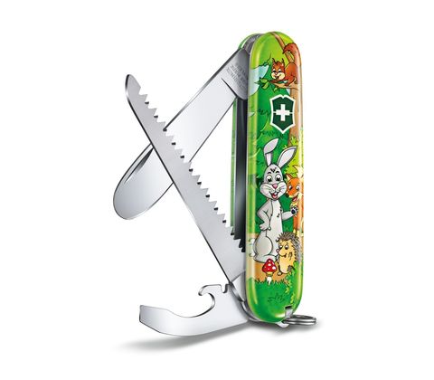 Нож Victorinox My First Victorinox Rabbit Edition, 84 мм, 9 функций, зеленый 0.2373.E2 от прозводителя Victorinox