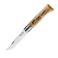 Нож Opinel №8, нержавеющая сталь, рукоять дуб, гравировка рыба, 002334 002334 от прозводителя Opinel