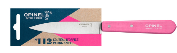 Нож столовый Opinel №112, деревянная рукоять, блистер, нержавеющая сталь, розовый 002035 002035 от прозводителя Opinel