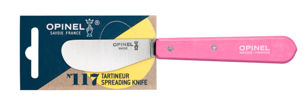 Нож для масла Opinel №117, деревянная рукоять, блистер, нержавеющая сталь, розовый, 002039 002039 от прозводителя Opinel