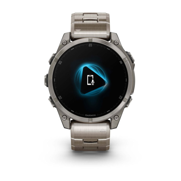 Garmin Fenix 8 - 47 мм, AMOLED Sapphire, Titanium, светло-серый, титановый ремешок 010-02904-40 от прозводителя Garmin